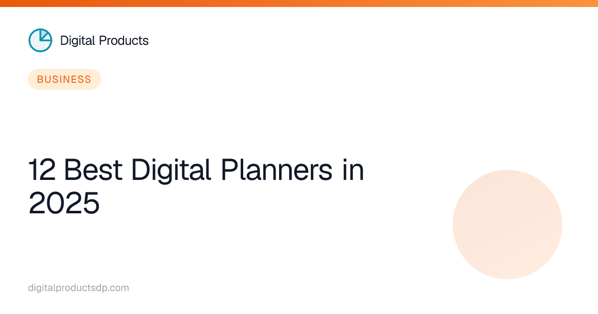 12 Best Digital Planners in 2025