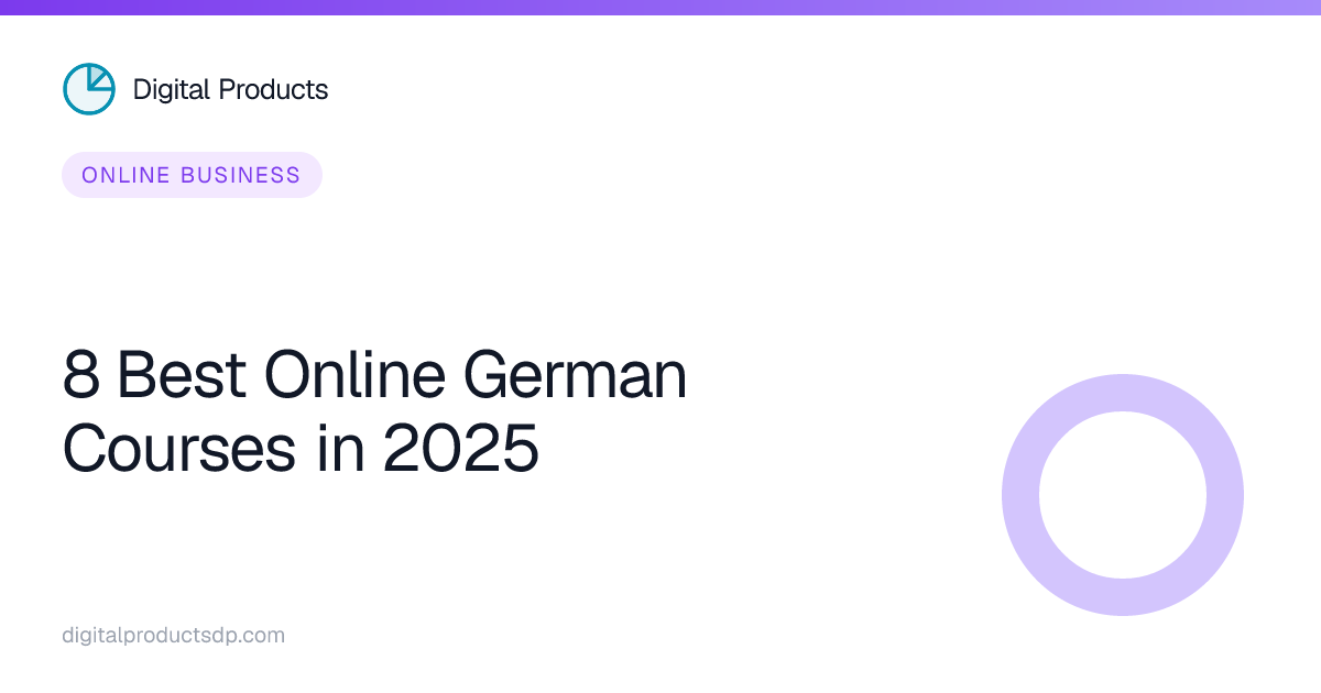 8 Best Online German Courses in 2025