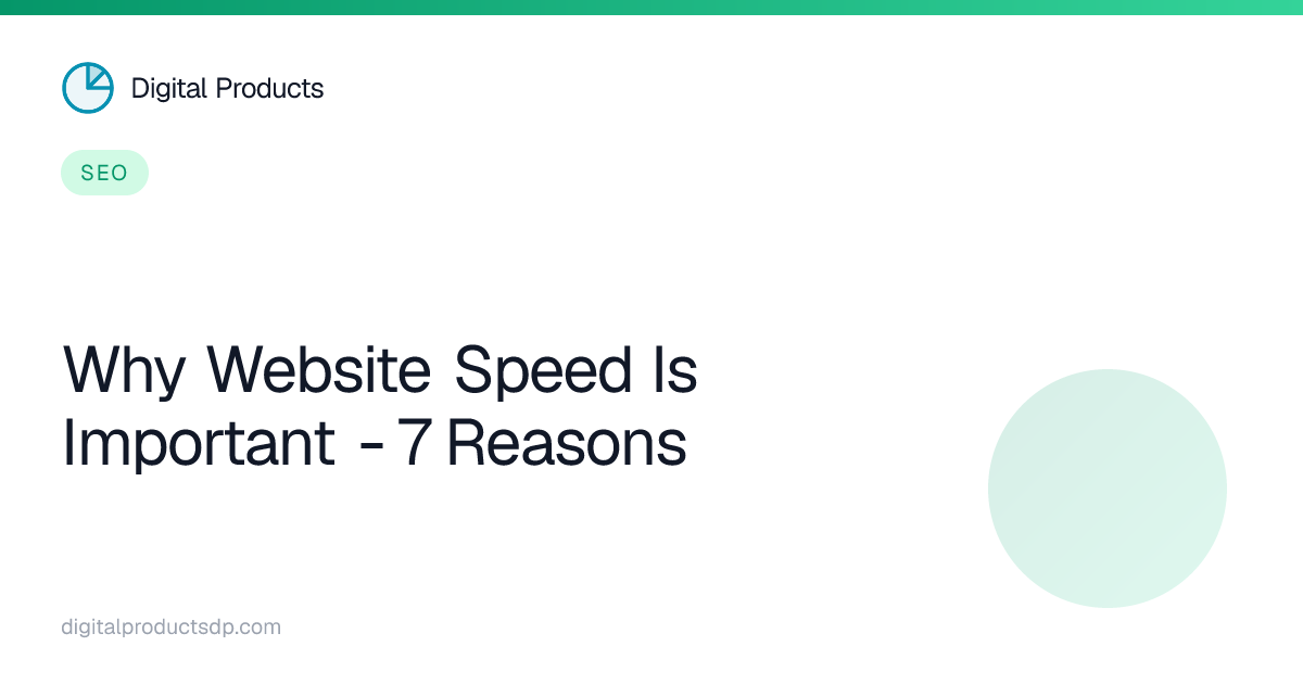 Why Website Speed Is Important - 7 Reasons