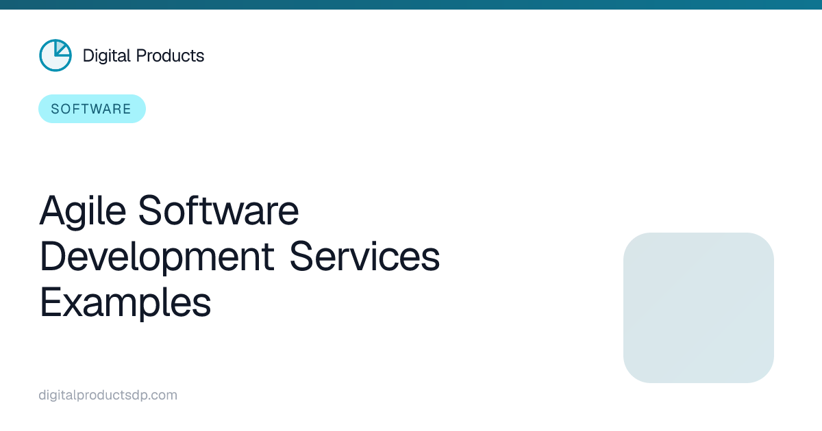 Agile Software Development Services Examples