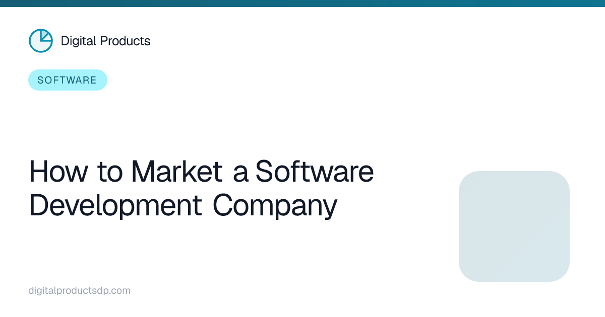 How to Market a Software Development Company